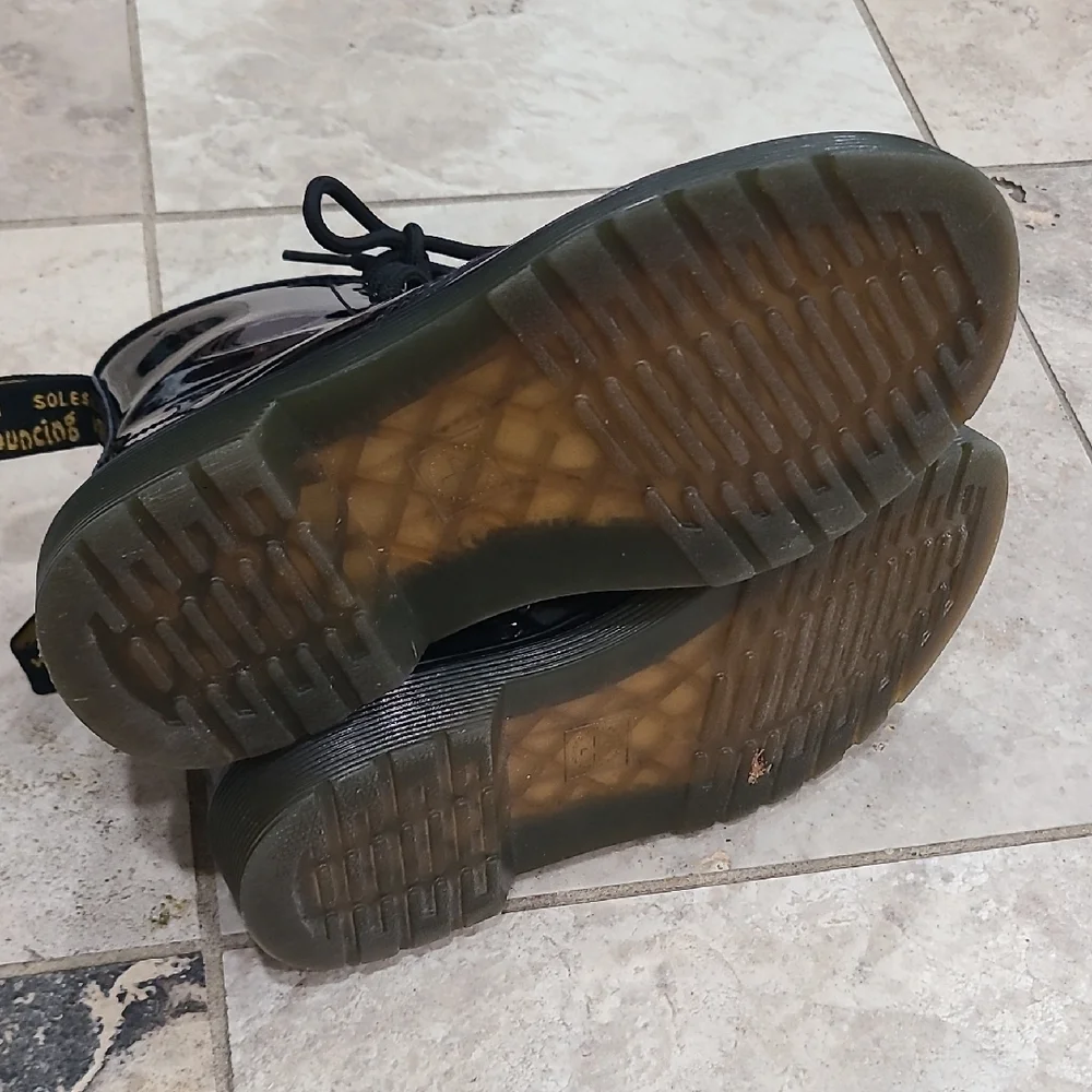 Dr. Martens Shiny Black Combat Boots
